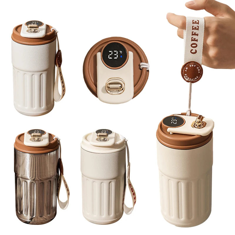 Botol Termos Digital Pintar Stainless Steel 450ml – Tahan Panas & Dingin